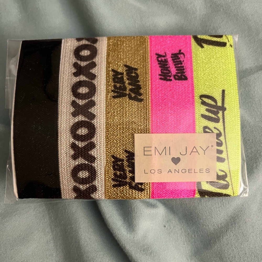 Emi-Jay hair ties.